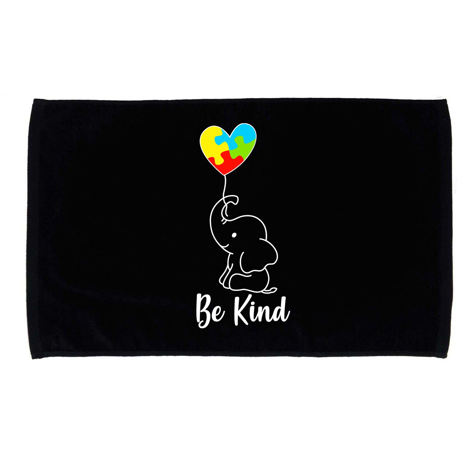 Autism Awareness Be Kind Elephant Microfiber Hand Towel