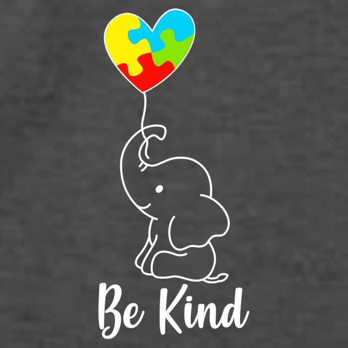 Autism Awareness Be Kind Elephant Vector Backpack