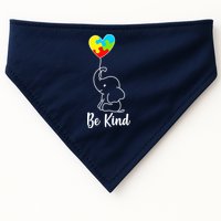 Autism Awareness Be Kind Elephant USA-Made Doggie Bandana