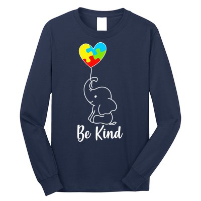 Autism Awareness Be Kind Elephant Long Sleeve Shirt