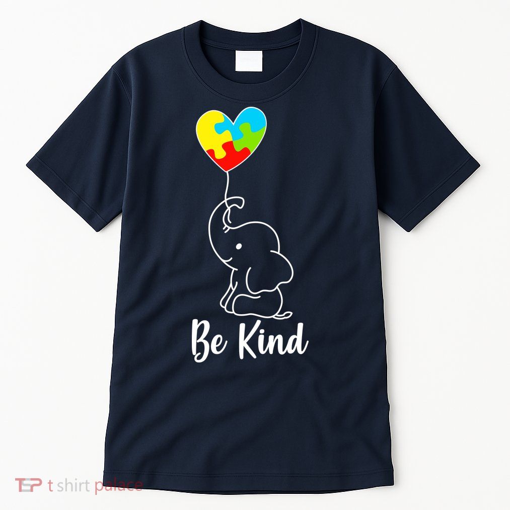 Autism Awareness Be Kind Elephant Tall T-Shirt
