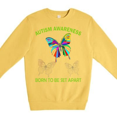 Autism Awareness Born To Be Set Apart Premium Crewneck Sweatshirt