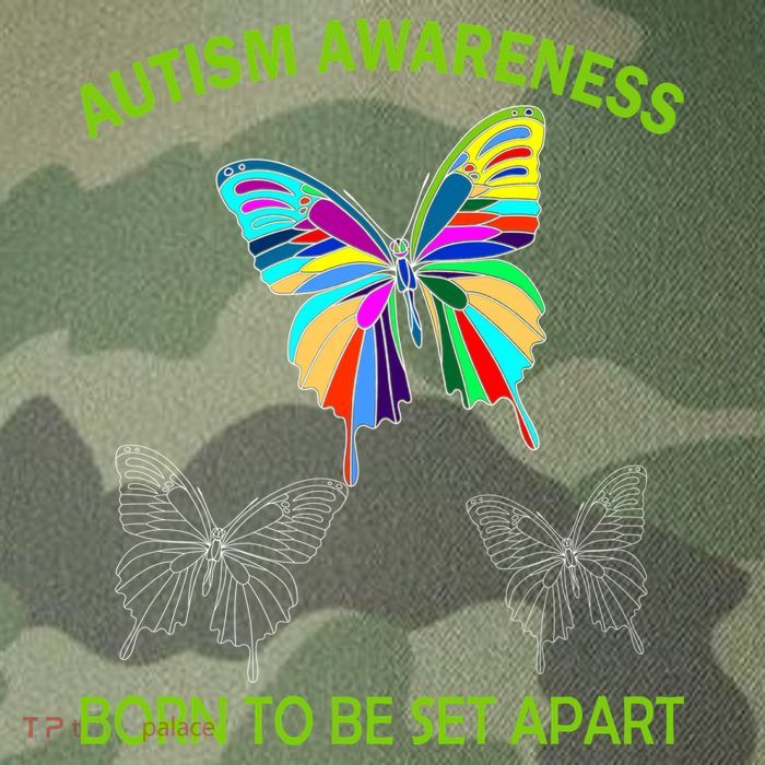 Autism Awareness Born To Be Set Apart Legacy Tie Dye Trucker Hat