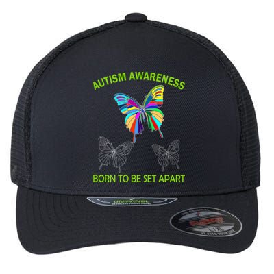 Autism Awareness Born To Be Set Apart Flexfit Unipanel Trucker Cap