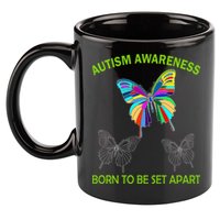 Autism Awareness Born To Be Set Apart 11oz C Handle Ceramic Mug