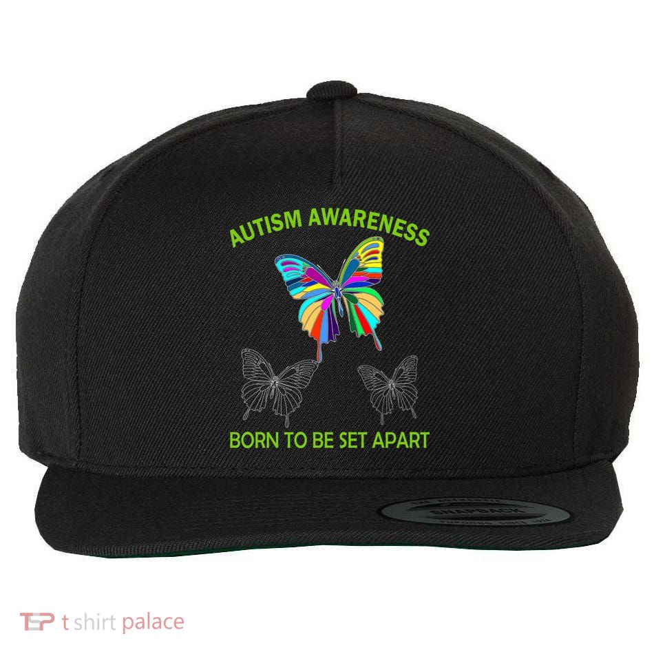 Autism Awareness Born To Be Set Apart Wool Snapback Cap