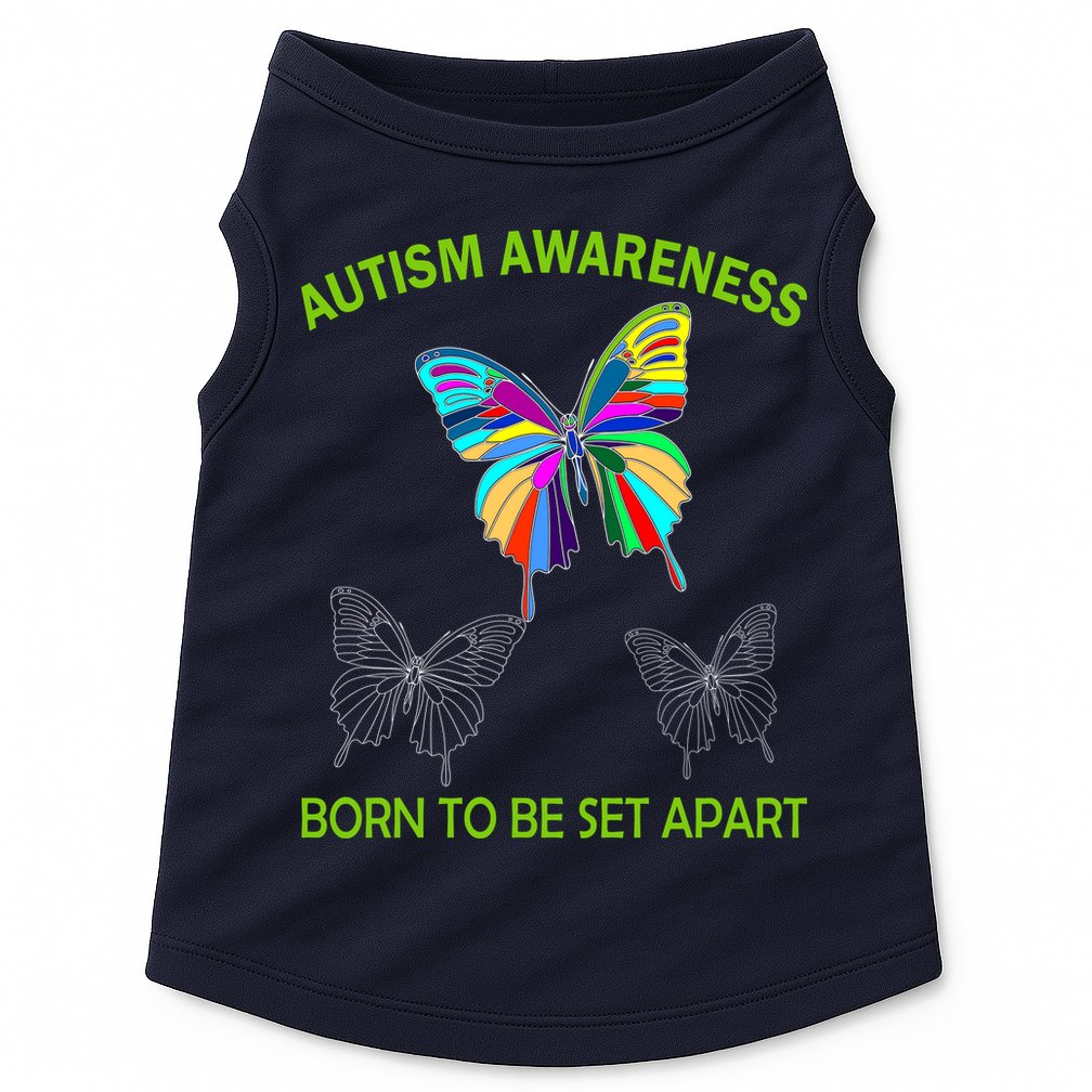 Autism Awareness Born To Be Set Apart Doggie Tank