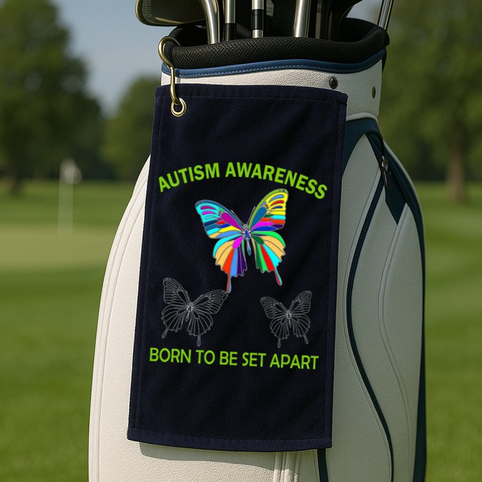 Autism Awareness Born To Be Set Apart Golf Towel