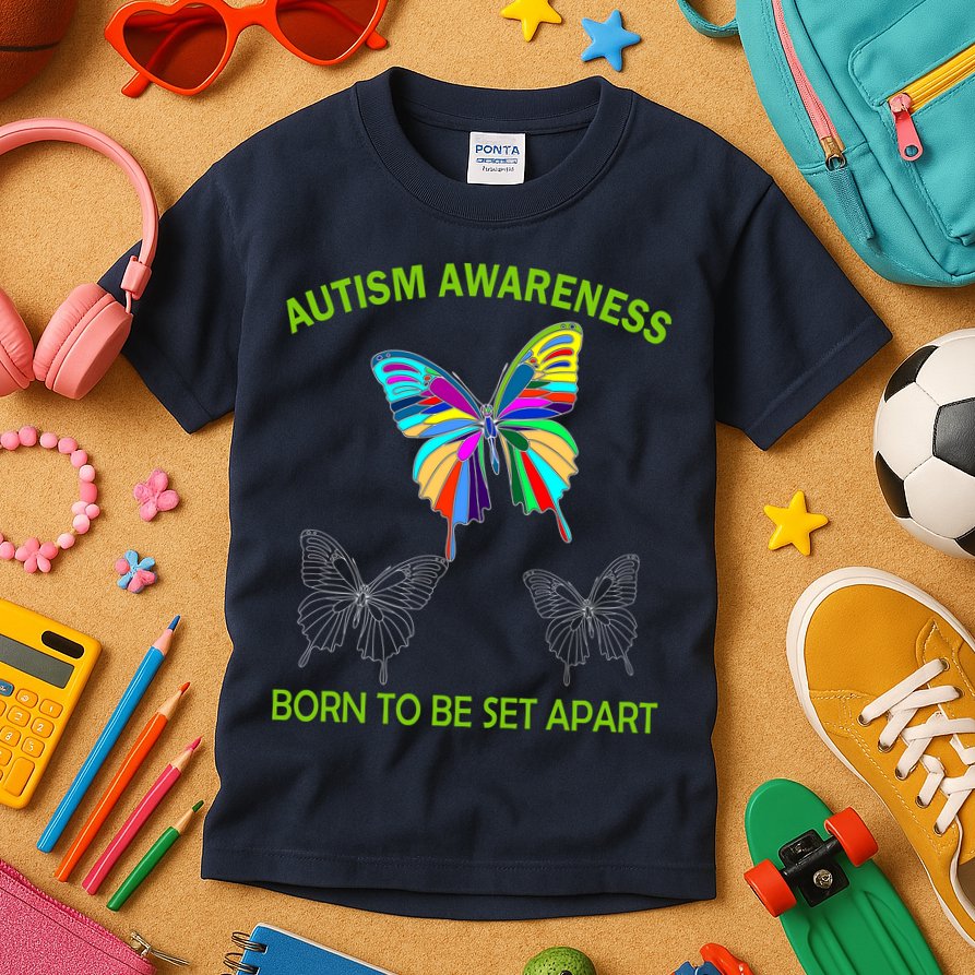 Autism Awareness Born To Be Set Apart Kids T-Shirt