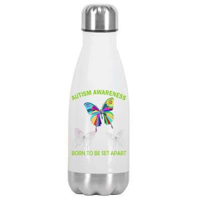 Autism Awareness Born To Be Set Apart Stainless Steel Insulated Water Bottle