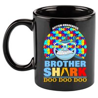 Autism Awareness Brother Shark Puzzles 11oz C Handle Ceramic Mug