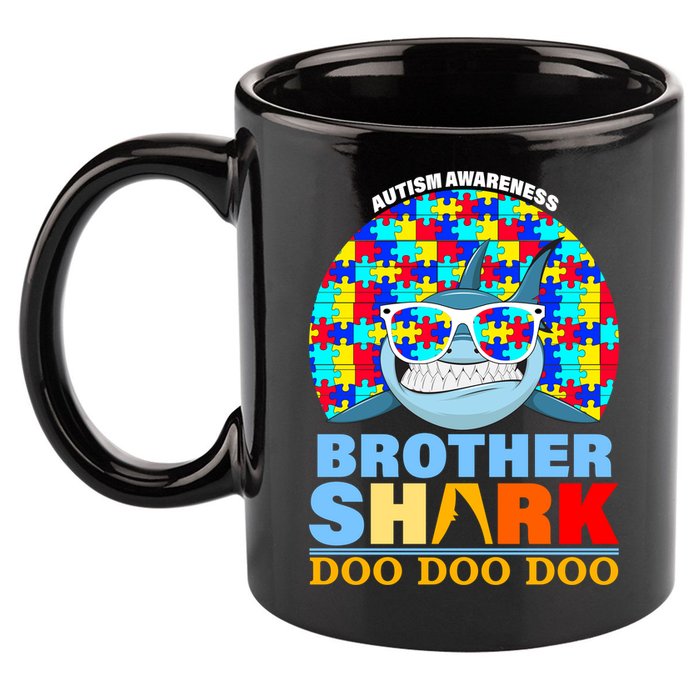 Autism Awareness Brother Shark Puzzles 11oz C Handle Ceramic Mug