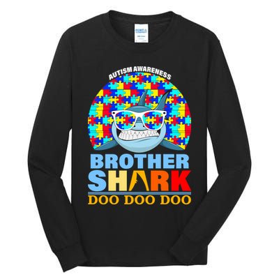 Autism Awareness Brother Shark Puzzles Tall Long Sleeve T-Shirt