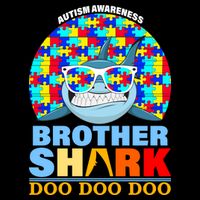 Autism Awareness Brother Shark Puzzles Womens Tank Top