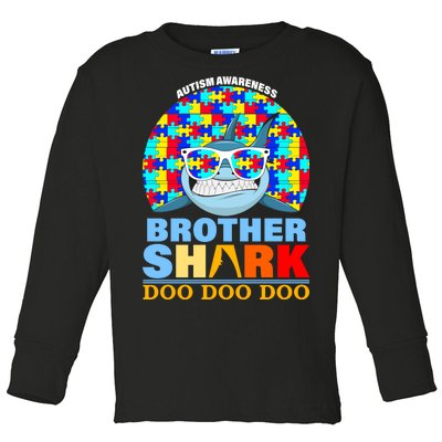 Autism Awareness Brother Shark Puzzles Toddler Long Sleeve Shirt