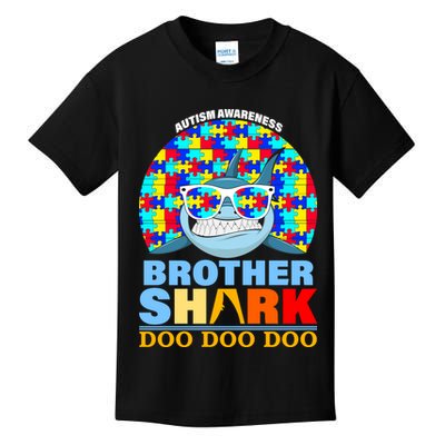 Autism Awareness Brother Shark Puzzles Kids T-Shirt