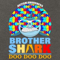 Autism Awareness Brother Shark Puzzles Cotton Canvas Backpack