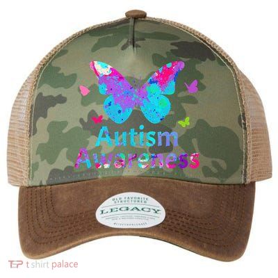 Autism Awareness Butterflies  Legacy Tie Dye Trucker Hat