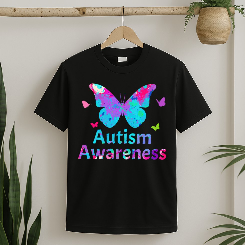 Autism Awareness Butterflies  T-Shirt