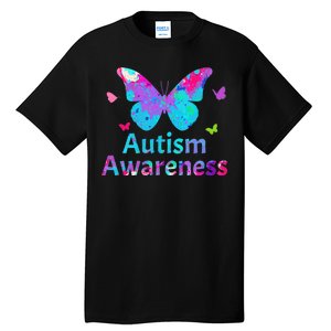 Autism Awareness Butterflies  Tall T-Shirt