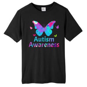 Autism Awareness Butterflies  Tall Fusion ChromaSoft Performance T-Shirt