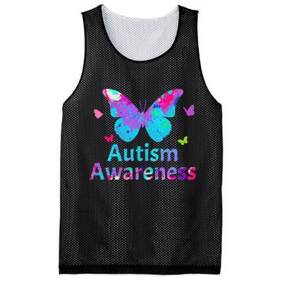 Autism Awareness Butterflies  Mesh Reversible Basketball Jersey Tank