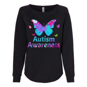 Autism Awareness Butterflies  Womens California Wash Sweatshirt