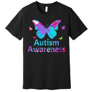 Autism Awareness Butterflies  Premium T-Shirt