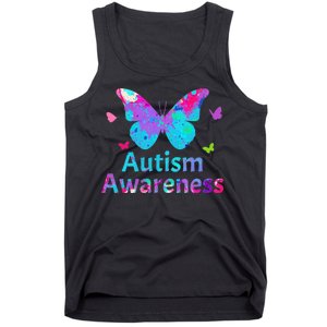 Autism Awareness Butterflies  Tank Top