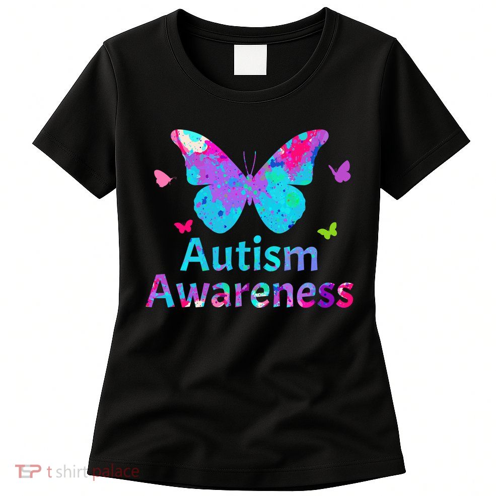 Autism Awareness Butterflies  Women's T-Shirt