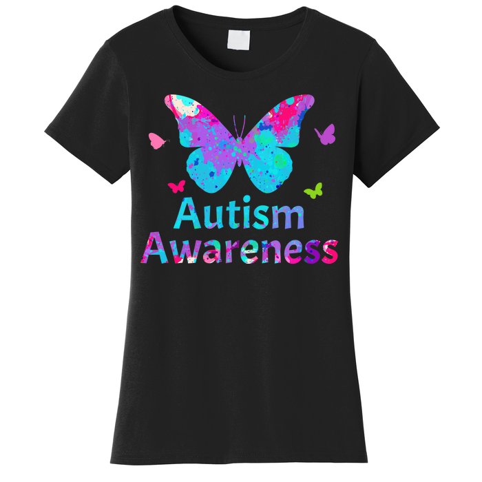 Autism Awareness Butterflies  Women's T-Shirt