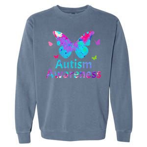 Autism Awareness Butterflies  Garment-Dyed Sweatshirt