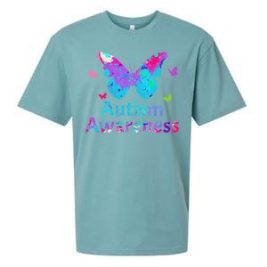 Autism Awareness Butterflies  Sueded Cloud Jersey T-Shirt