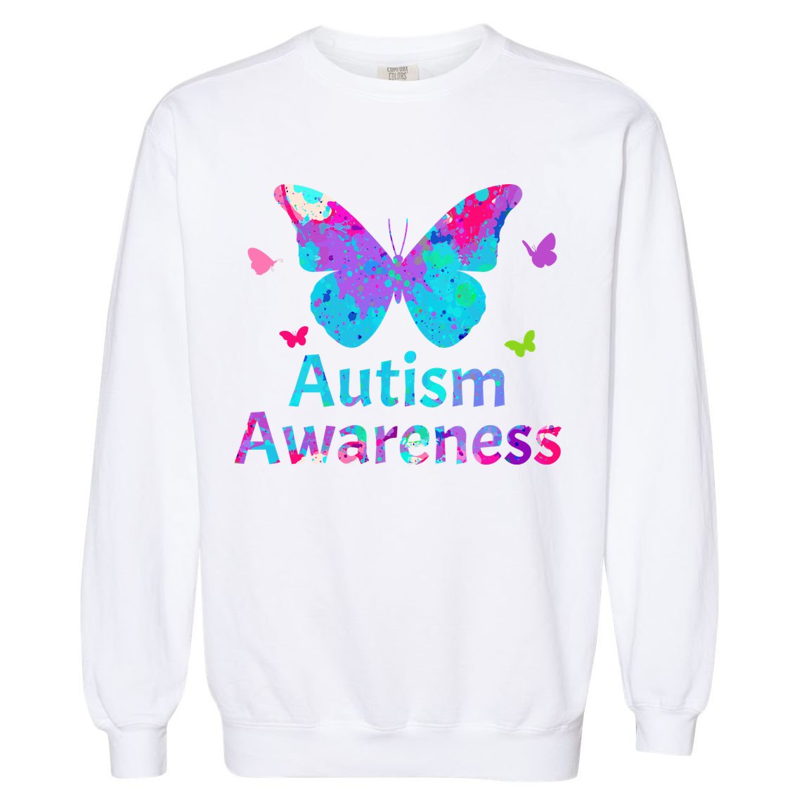 Autism Awareness Butterflies  Garment-Dyed Sweatshirt