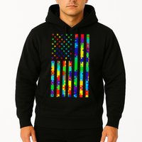 Autism Awareness Colorful Puzzle Flag Hoodie