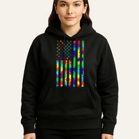 Autism Awareness Colorful Puzzle Flag Hoodie