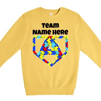 Autism Awareness Custom Personalize Superhero Premium Crewneck Sweatshirt