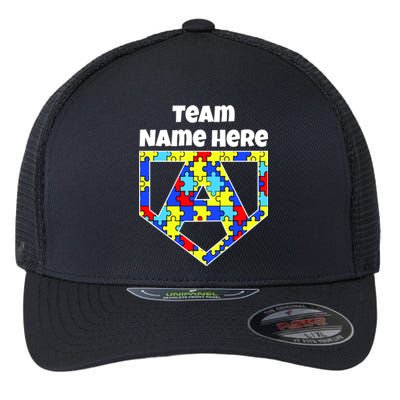 Autism Awareness Custom Personalize Superhero Flexfit Unipanel Trucker Cap