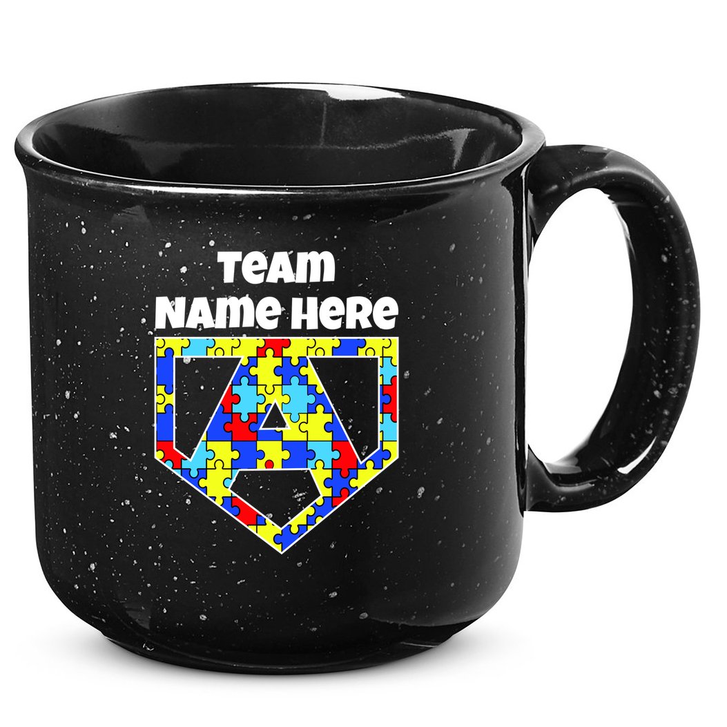 Autism Awareness Custom Personalize Superhero 15oz Campfire Ceramic Mug