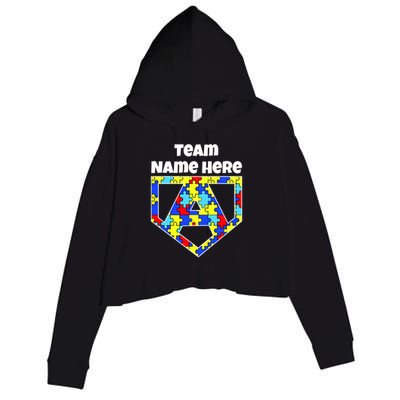 Autism Awareness Custom Personalize Superhero Crop Fleece Hoodie