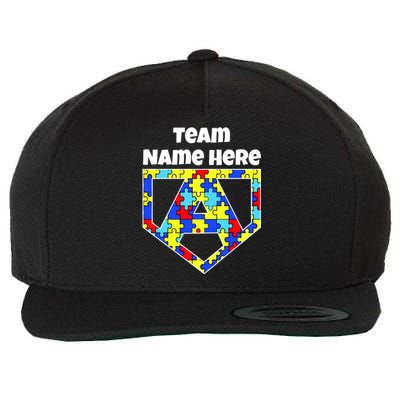 Autism Awareness Custom Personalize Superhero Wool Snapback Cap