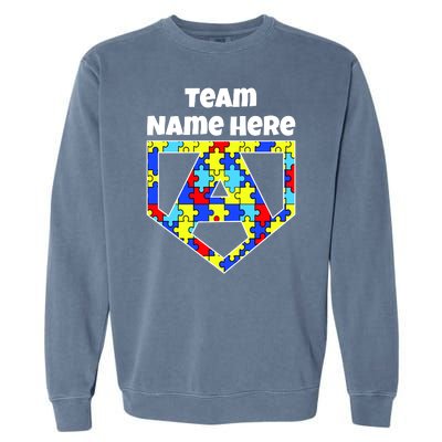 Autism Awareness Custom Personalize Superhero Garment-Dyed Sweatshirt