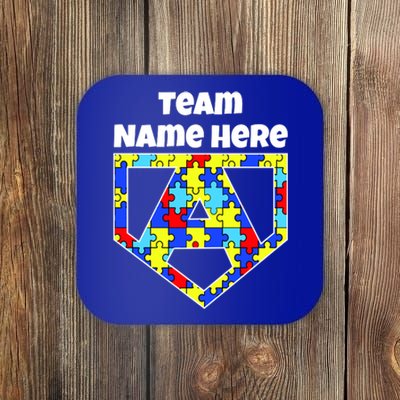 Autism Awareness Custom Personalize Superhero Coaster