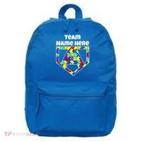 Autism Awareness Custom Personalize Superhero 16 in Basic Backpack