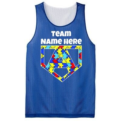 Autism Awareness Custom Personalize Superhero Mesh Reversible Basketball Jersey Tank