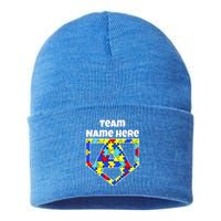 Autism Awareness Custom Personalize Superhero Sustainable Knit Beanie