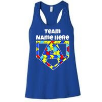 Autism Awareness Custom Personalize Superhero Women's Racerback Tank