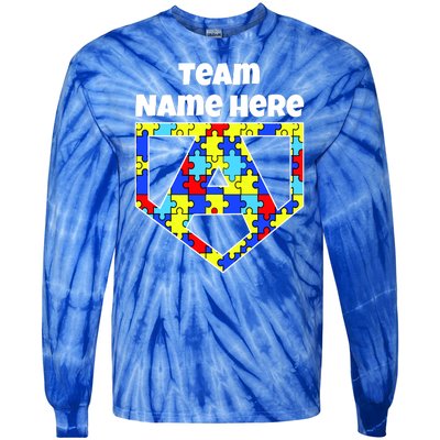 Autism Awareness Custom Personalize Superhero Tie-Dye Long Sleeve Shirt