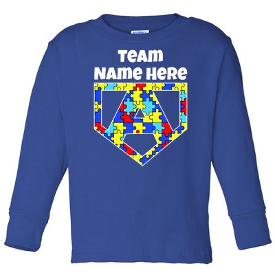 Autism Awareness Custom Personalize Superhero Toddler Long Sleeve Shirt