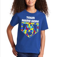 Autism Awareness Custom Personalize Superhero Kids T-Shirt